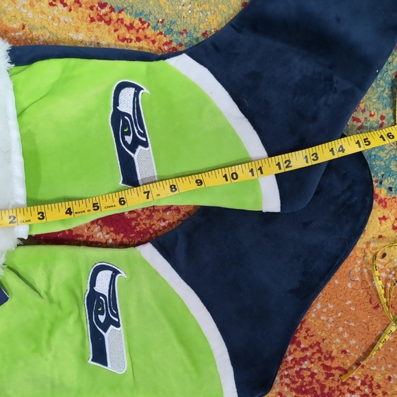 Seahawks holiday stocking - Picture 2 of 2